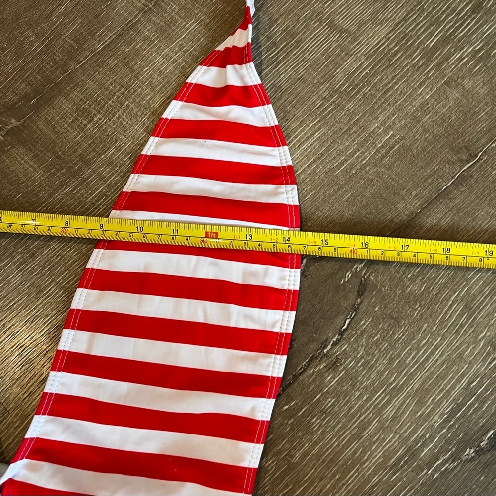 Womens American Flag One Piece Beach Swimwear Mono Thigh High Deep Vneck… - Picture 7 of 8